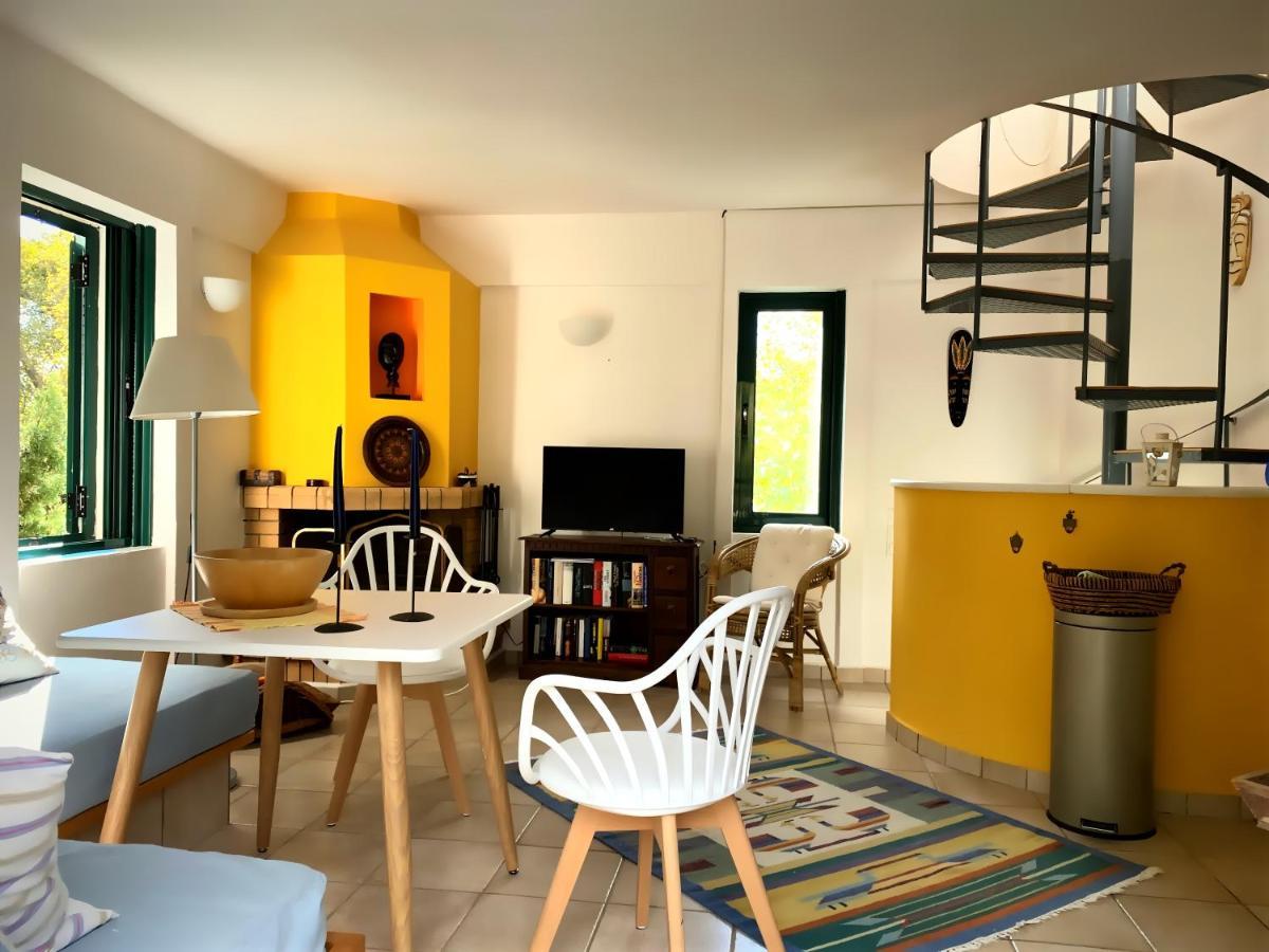 Steinturm Mit Dach-Terrasse Zwischen Fluss, Meer Und Gebirge- Spiti Pirgos Paralia Sergoulas Екстериор снимка
